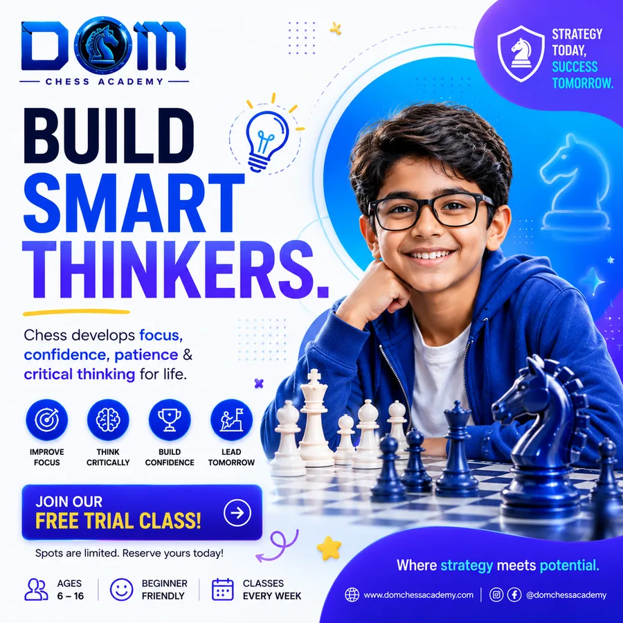 DOM Chess Academy social post 1